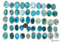 50 Pcs Natural Blue Green Turquoise Oval Cabochon Loose 25-37mm Gemstones 1770Ct