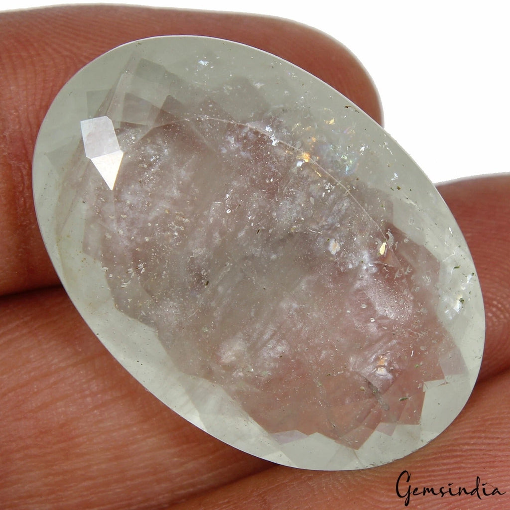 IGL&I Certified 40.80 Cts Natural Brazilian Untreated Blue Aquamarine Oval Gem