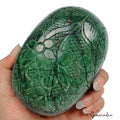 Brazilian Emerald Carving, Color Enhanced, Green — 126 x 88 x 47mm, 4750 Ct, Brazil
