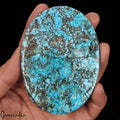 Superb Blue Turquoise 600 Ct Oval Cabochon Arizona Spiderweb Loose Gems From USA
