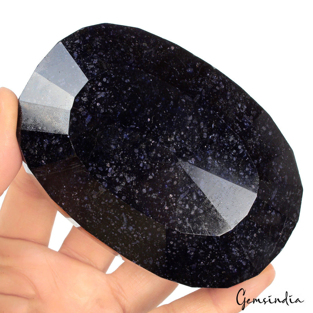 Large 2940 Ct Natural Blue Sapphire Oval Faceted Faceted Earth Mined Loose Gems