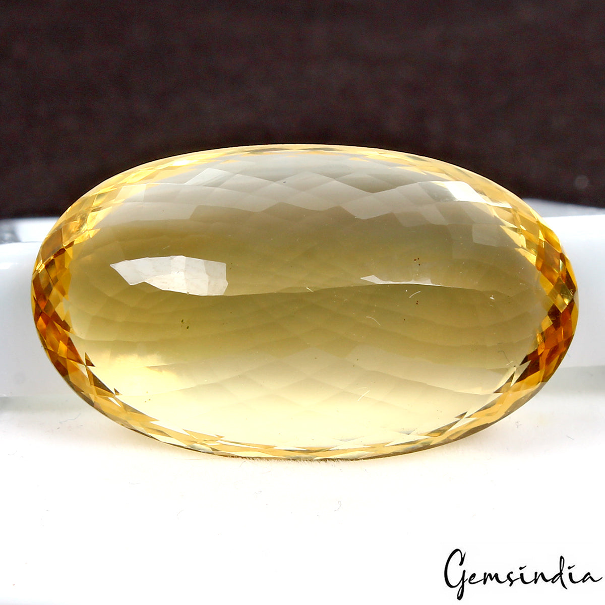 45.90 Cts VVS Natural Citrine AAA Yellow Huge Oval Cut Loose Dazzling Gemstone