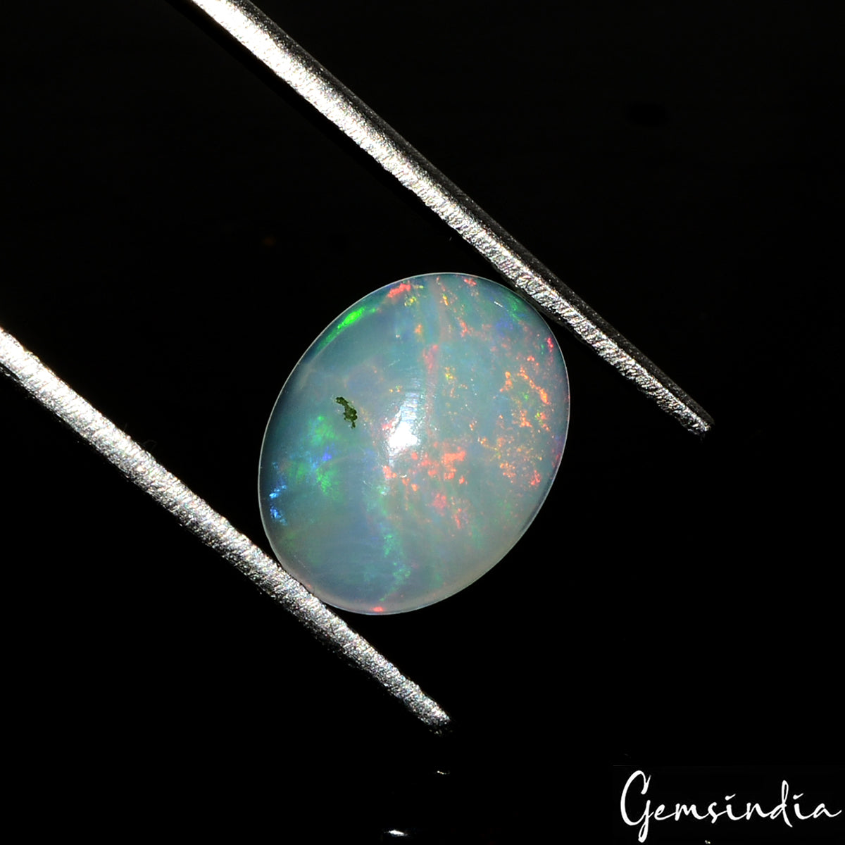1.00 Ct 100% Natural Ethiopian Opal Fire Multi Oval Cab Certified Loose Gemstone