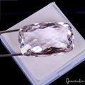 Certified 54.25 Cts Natural Bolivian Lavender Amethyst Cushion Checker Cut Gem