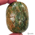 860 Ct Natural Green Brazilian Emerald Oval Cut Both Side Carving Loose Gemstone