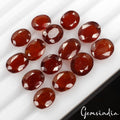 Certified 52.70 Cts/14 Pcs Natural Untreated Ceylon Hessonite Garnet Oval Gems