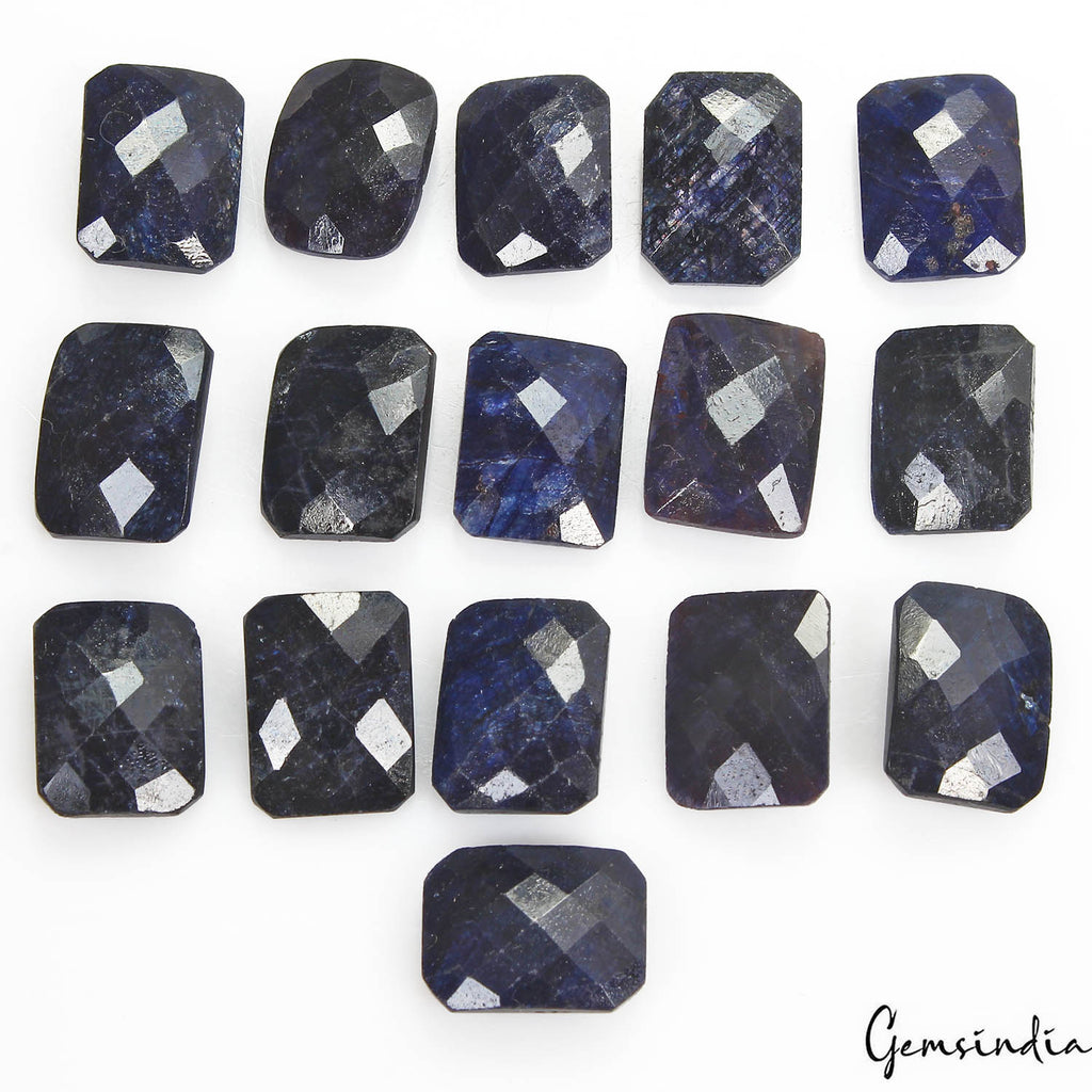 Blue Sapphire Lot, Loose Gemstone, Color Enhanced — 14 Pieces, 16 x 12 mm, 170.60 Ct, Madagascar