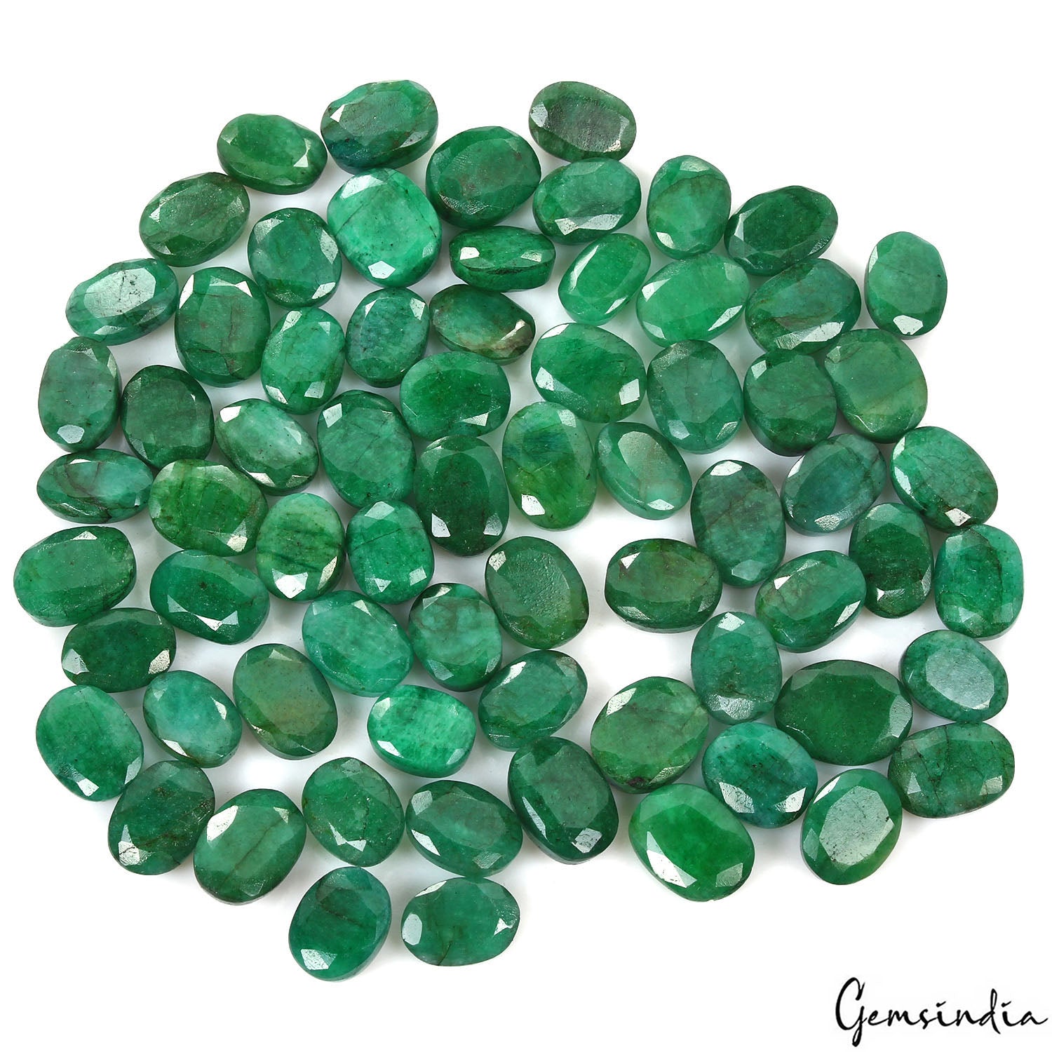 Certified 1000 Cts/69 Pcs Natural Zambian Dark Green Emerald Oval Cut Gems Lot