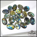 Labradorite Lot, Cabochon, Untreated — 19 Pieces, 25mm to 36mm, 700 Ct