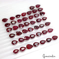 Ruby Lot, Loose Gemstone, Color Enhanced, Red — 44 Pieces, 12mm to 13mm, 248.05 Ct