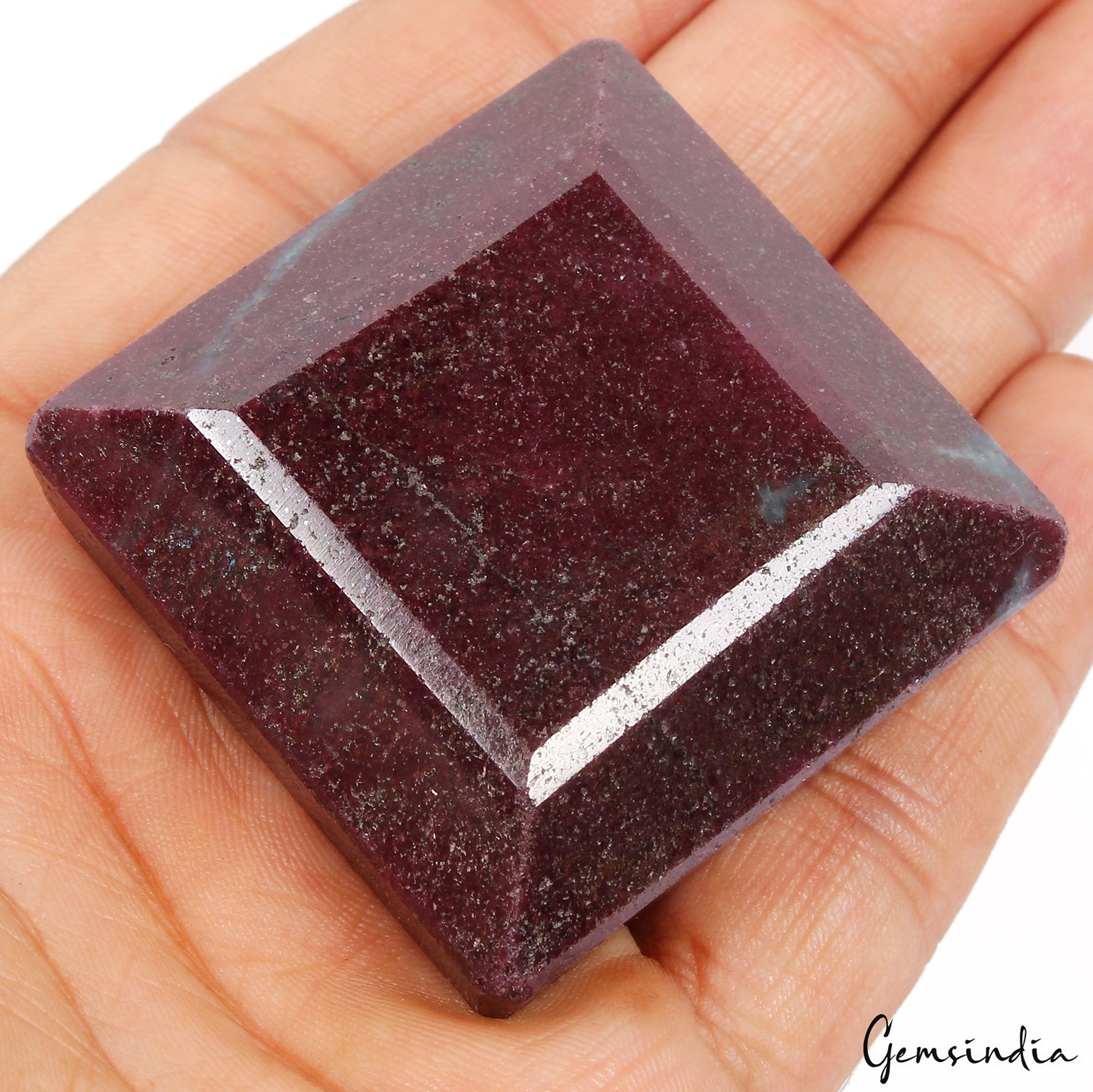 720Ct Natural Untreated Dark Red Ruby Octagon Cut Loose Huge Earthmind Gemstone