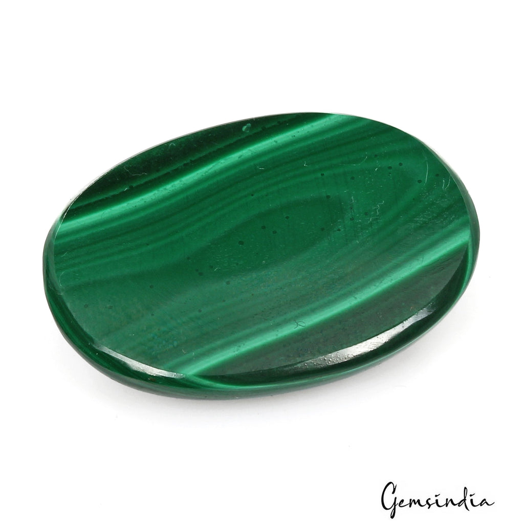 71.80Ct Natural Untreated Green Malachite Evil Eye Oval Cab Rare Gem For Pendant