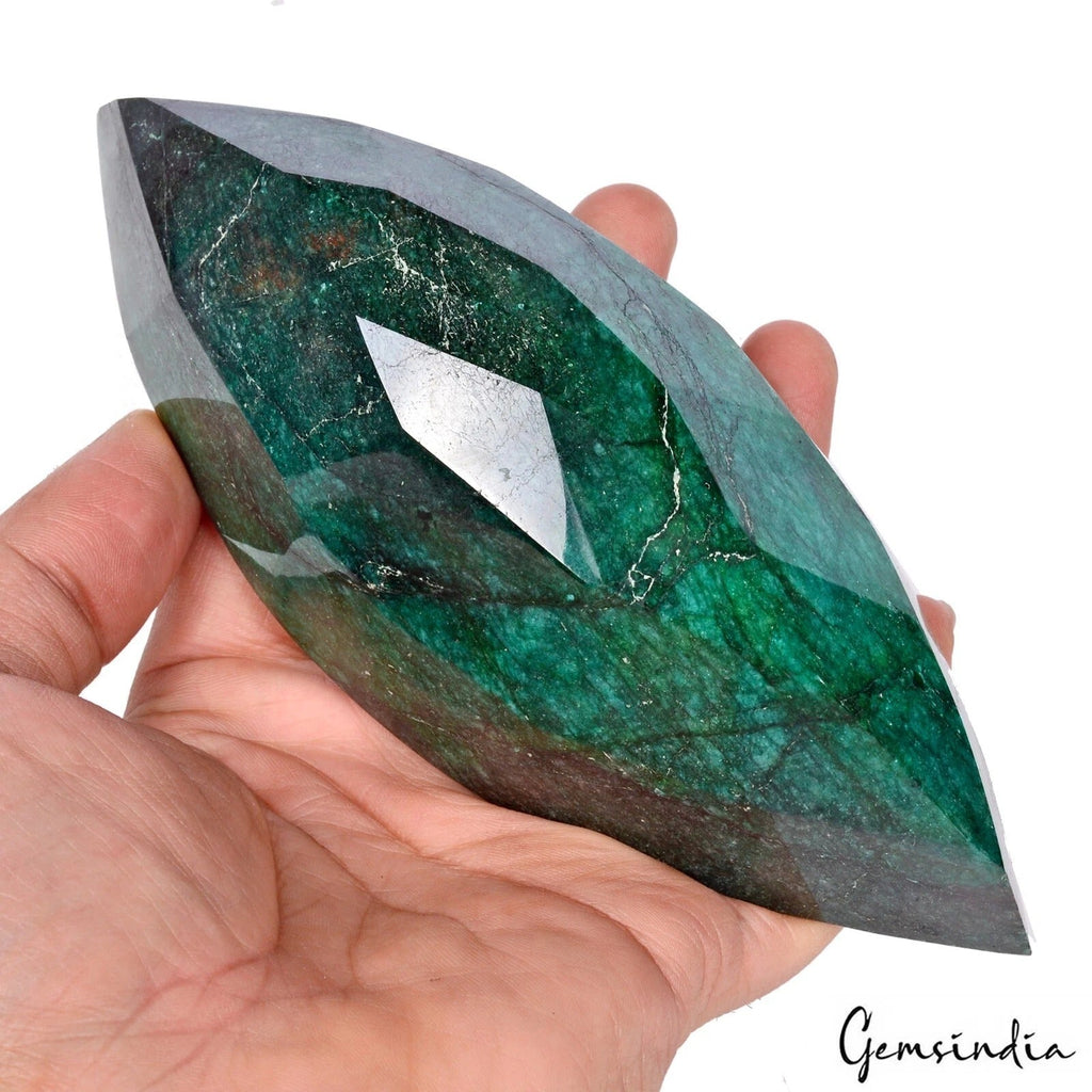 3210 Cts Natural Brazilian Green Emerald Marquise Cut Huge Earth mined Loose Ge