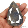 Certified 885 Ct Natural Sapphire Untreated Blue Gray Pear Cut Huge Loose Gem