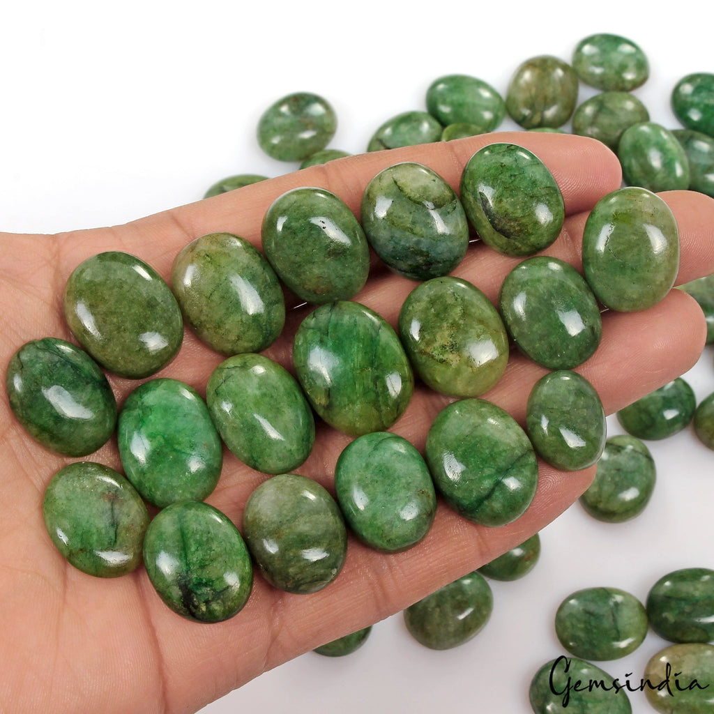 1000 Ct/59 Pcs Natural Brazilian Green Emerald Mix Cab Loose Huge Size Gems Lot
