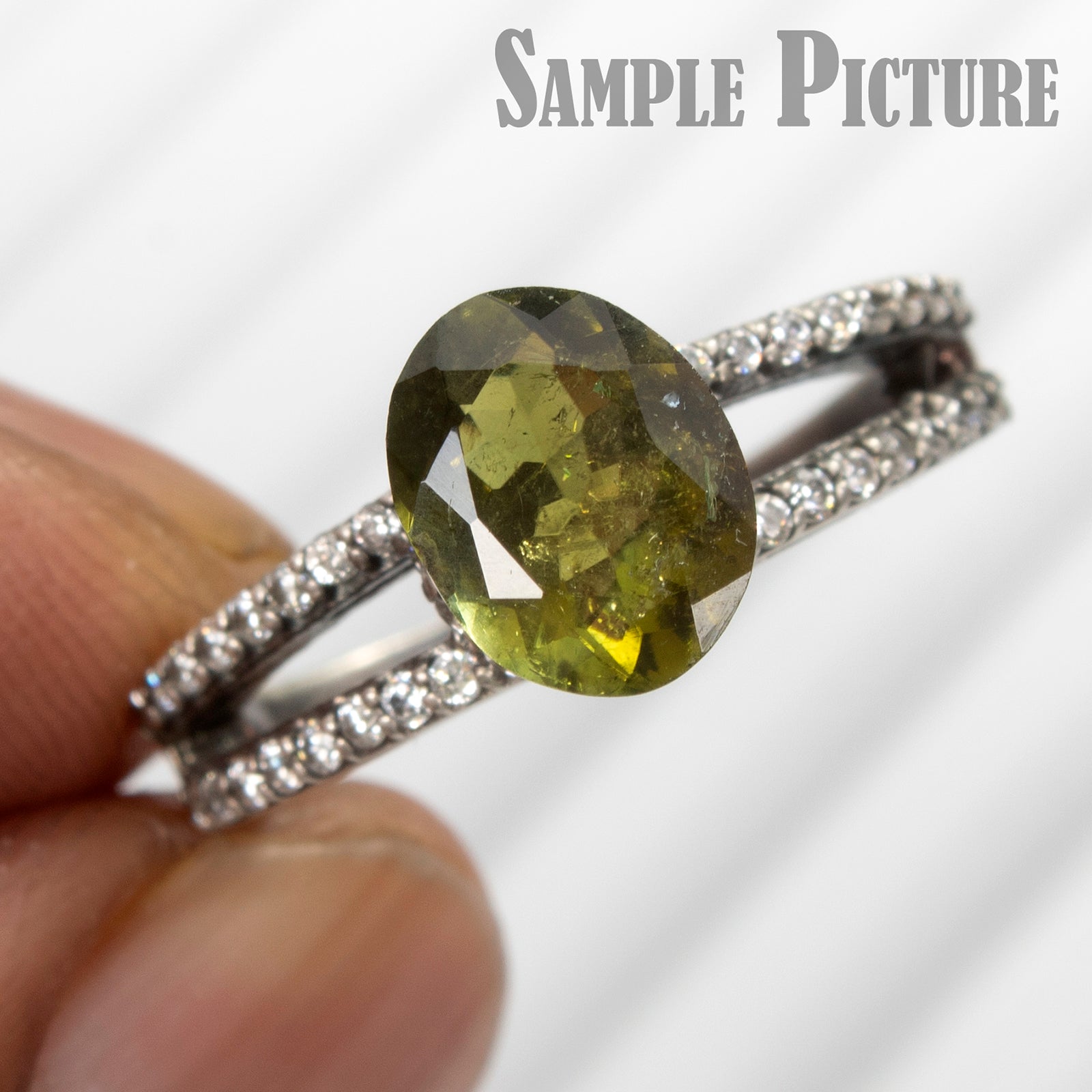 UNTREATED Natural Green Tourmaline 1.70 Cts Oval Cut Certified Loose Gemstone