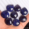 Blue Sapphire Lot, Loose Gemstone, Color Enhanced — 8 Pieces, 22mm to 26mm, 290.00 Ct