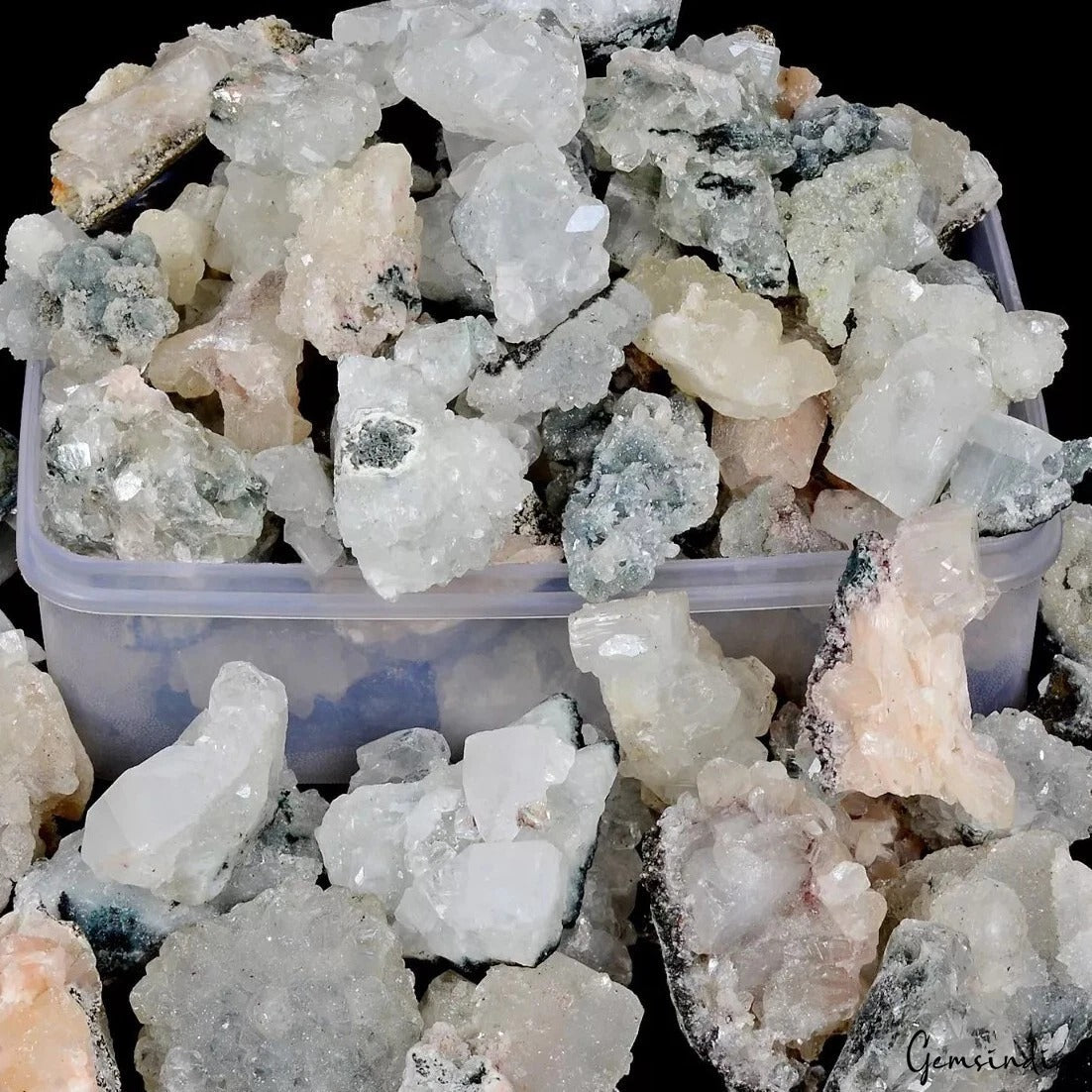 5 Kilo Druzy Apophyllite Cluster Rough Crsytal Healing Mineral Gemstones ~114 Pc