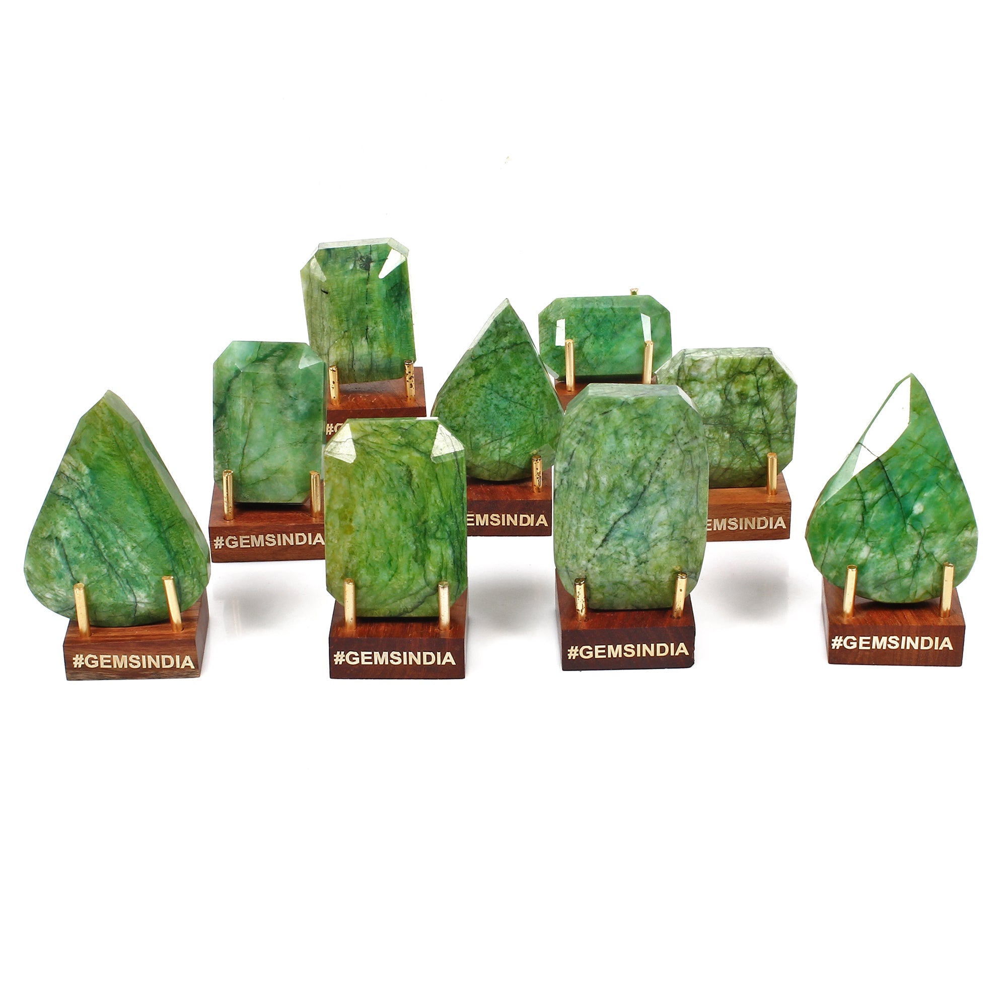 5000 Cts / 9 Pieces Natural Brazilian Green Emerald Mix Cut Loose Gemstone Lot
