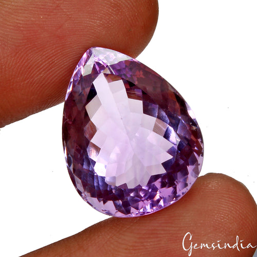 Amethyst Loose Gemstone, Untreated, Purple — 22 x 17 x 11mm, 27.20 Ct, Brazil