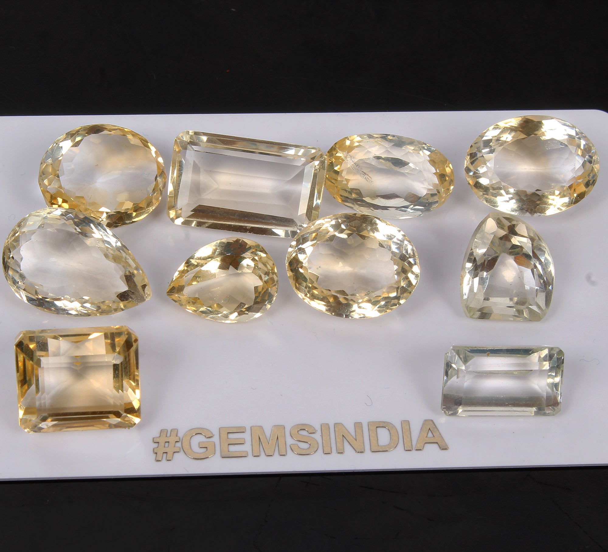 116.80 Ct Yellow Citrine Mix Color & Shape Lot Natural CERTIFIED Loose Gemstone