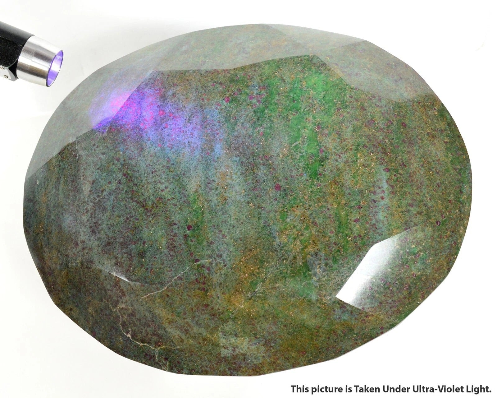 16.55 Kilo Natural Ruby Fuchsite Huge Oval Museum Size Untreated Rare Gemstone