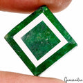 Emerald Loose Gemstone, Color Enhanced, Green — 17x17x8mm, 27.00 Ct, Brazil