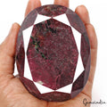 Natural Untreated Red Ruby 740 Gram Very Large Oval Cut Faceted Loose Gemstone