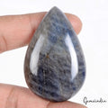225 Cts Natural Untreated Gray Blue Sapphire Pear Cab Loose Huge Earth Mined Gem
