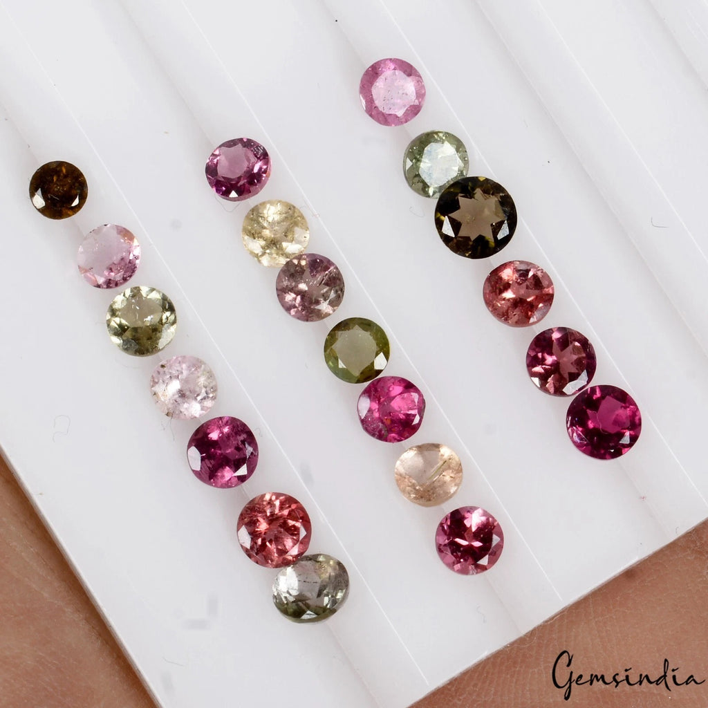 Tourmaline Lot, Loose Gemstone, Untreated — 20 Pieces, 3mm to 5mm, 5.60 Ct