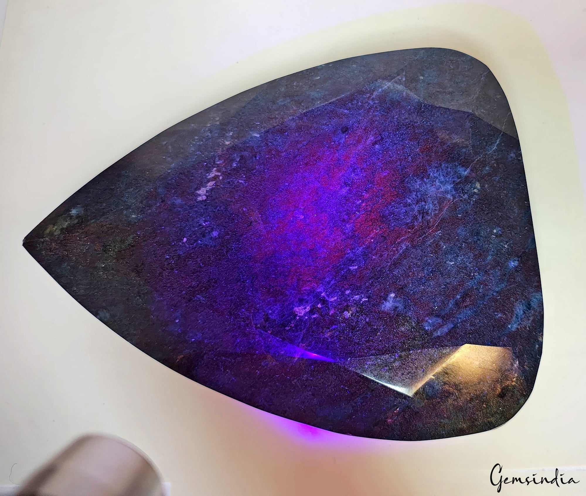 5.4 Kg Natural Ruby Kyanite Pear Cut Huge Rare Untreated Earth Mined Gemstone NM
