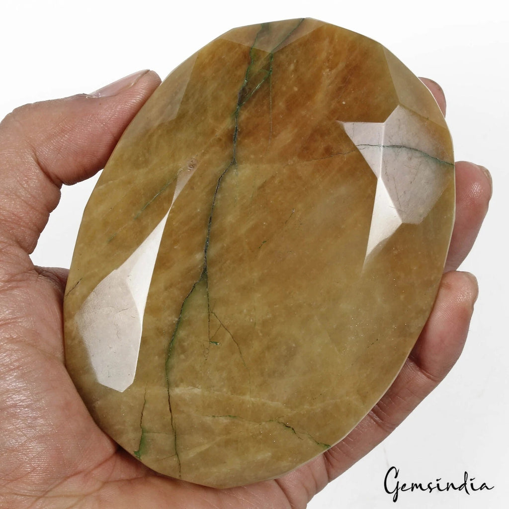 Beryl Loose Gemstone, Untreated, Yellow — 109x81x53mm, 3570 Ct, Brazil