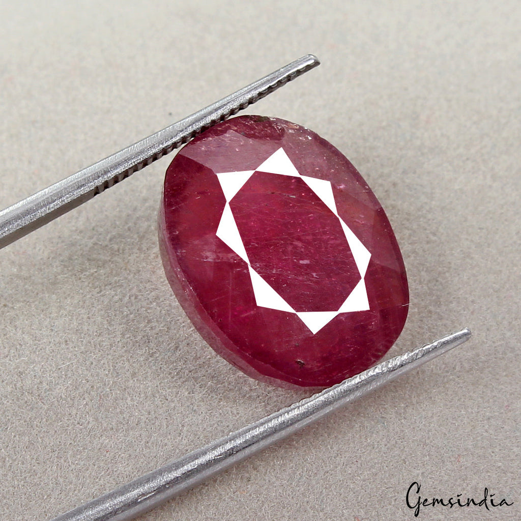 13.30 Ct.Museum Gem! Natural Top Red Pink Normal Heated Ruby Mozambique Gemstone
