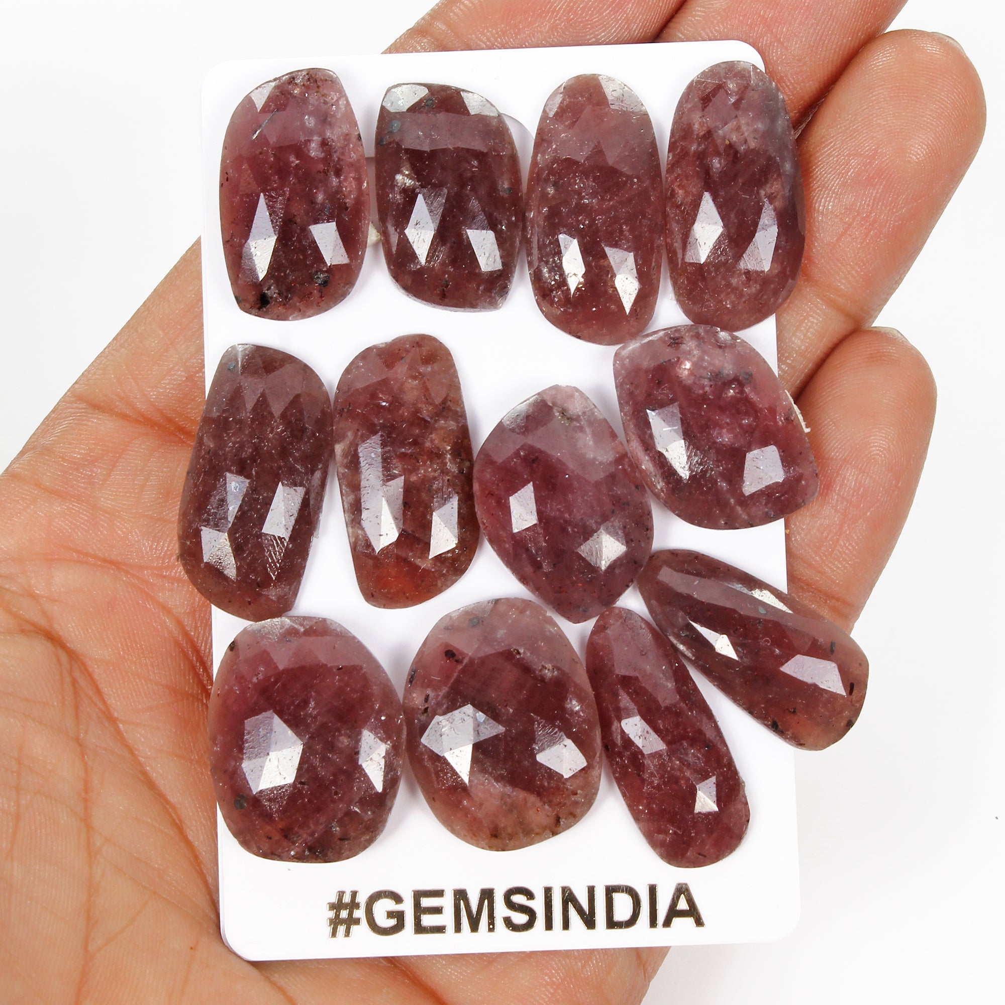 Certified 212 Cts/2 Pair Natural Untreated Red Ruby Rose Cut Matching Pairs Gems