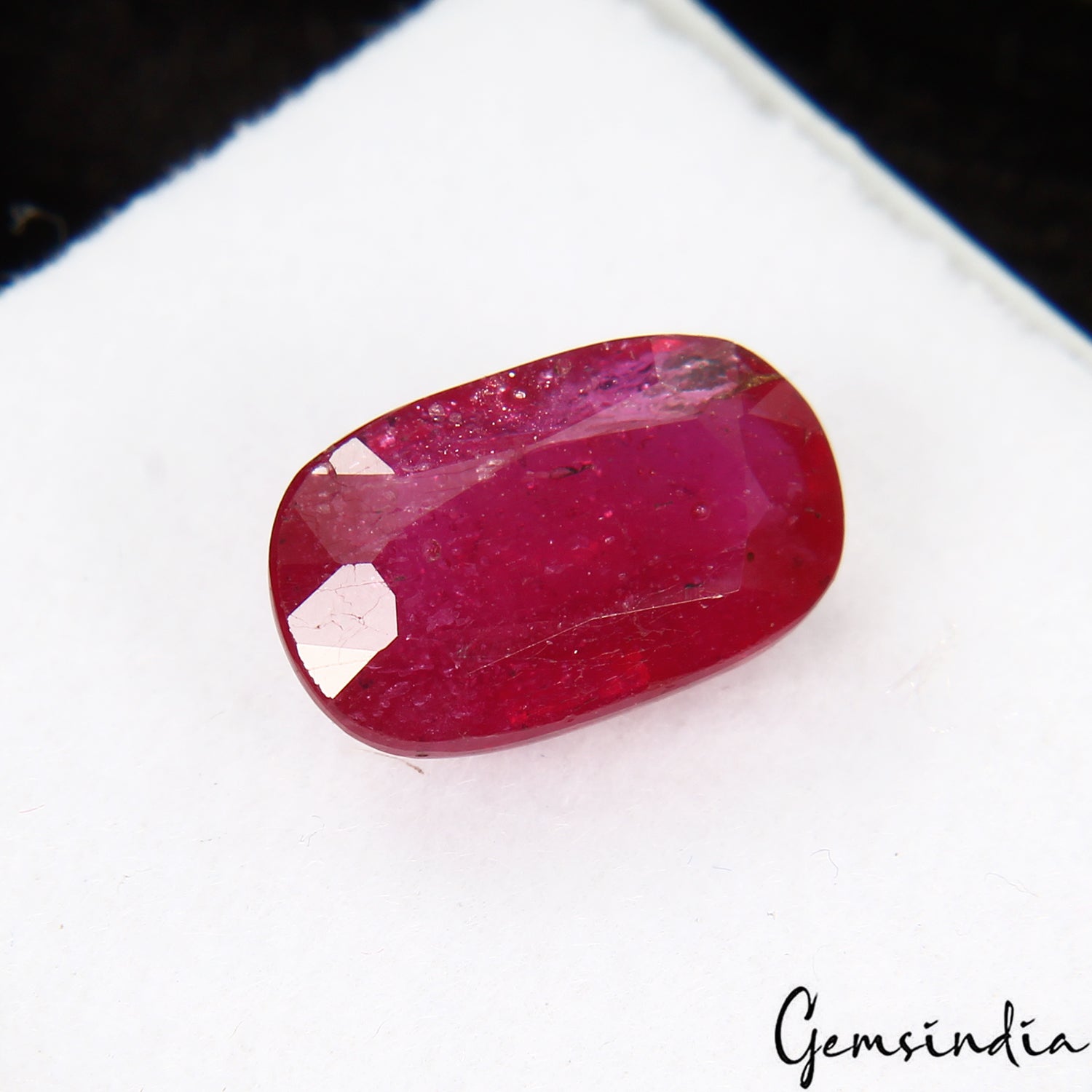 Mozambique Top Red Ruby 3.00 Ct Oval Shape Loose Natural Certified Ring Size Gem