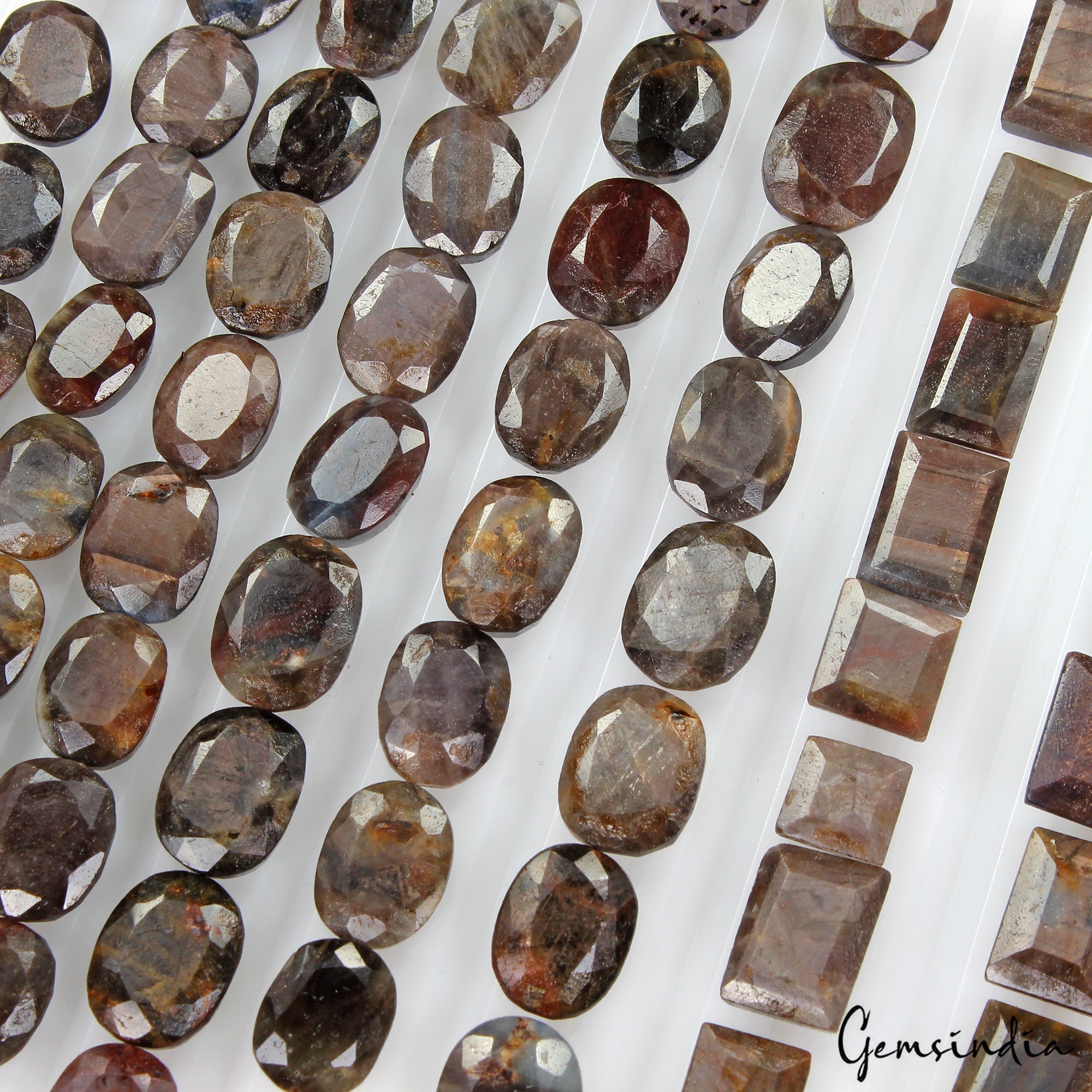 550 Ct Natural Untreated Brown Gray Sapphire Mix Faceted Loose Gems Lot 68 Pcs