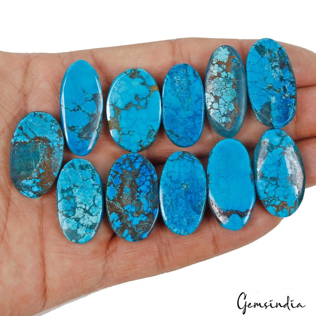 270Ct Natural Blue Spiderweb Turquoise Mix Arizona Loose Wholesale Gemstones Lot