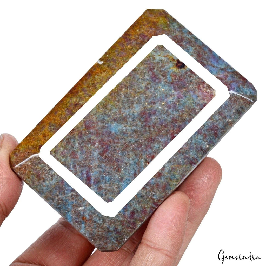 Natural Ruby Kyanite Octagon Cut Faceted Earth Mined Huge Size Gemstone 540 Gram