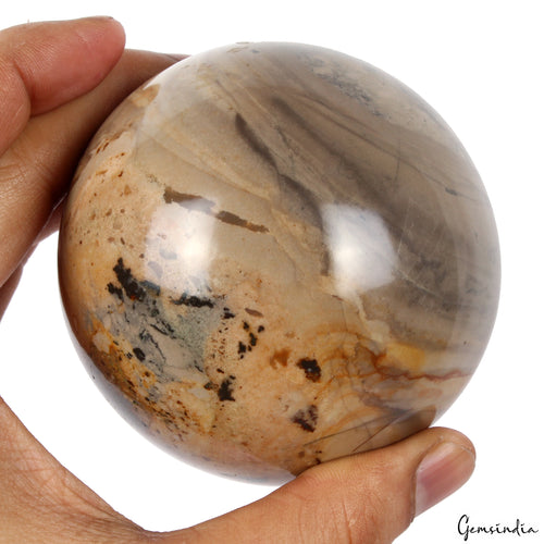 Agate Sphere, Untreated — 3.1 Inch, 3630 Ct, Madagascar