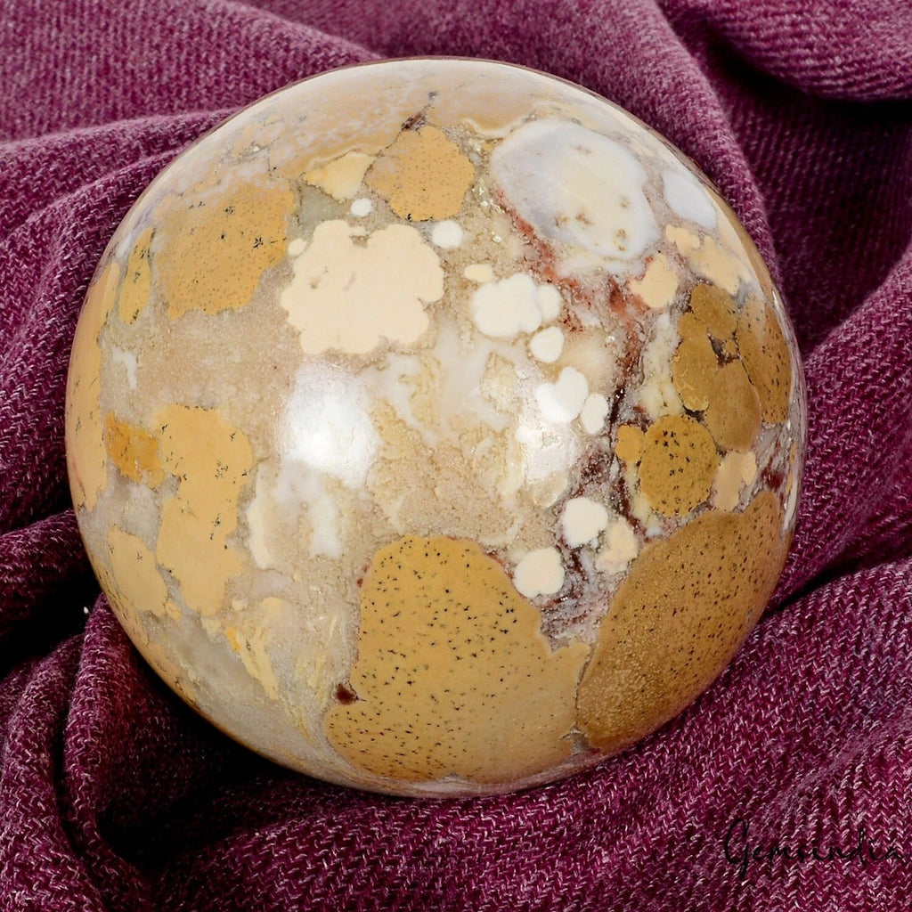 3650 Ct Natural Ocean Jasper Crystal Polished Sphere Ball Healing Ball 78mm