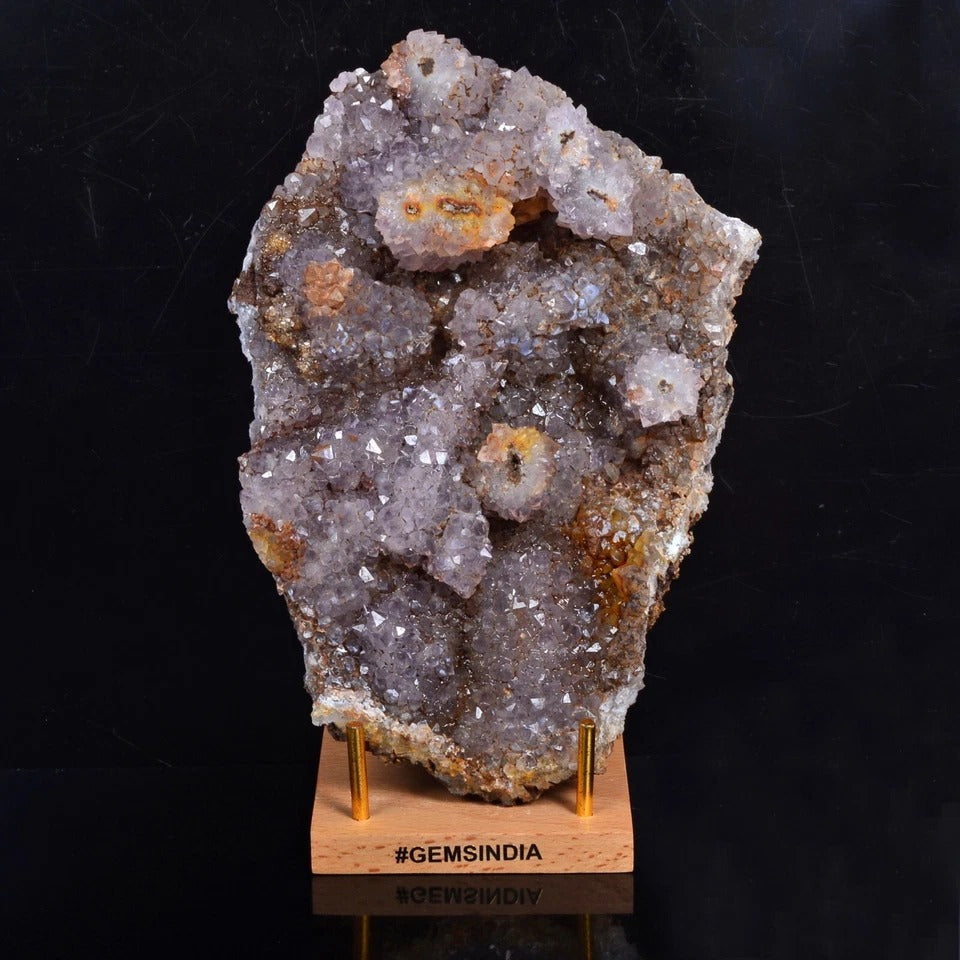 1.6LB Huge Natural Purple Amethyst Geode Quartz Cluster Crystal Specimen Healing