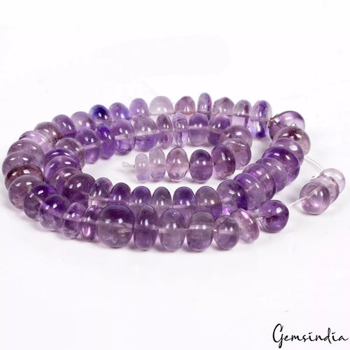 Amethyst Beaded Strand, Untreated — 09mm to 13mm, 570 Ct