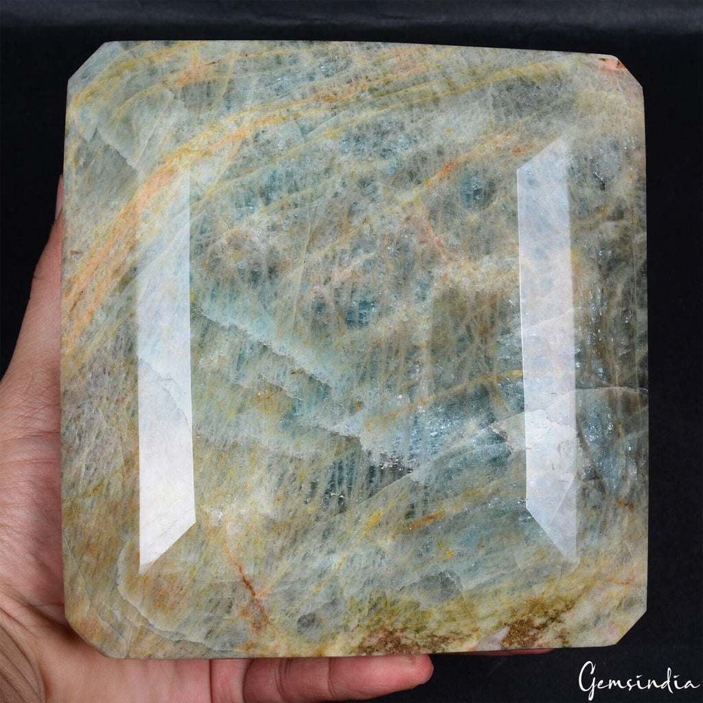 4.4 Kg Natural Untreated Beryl Aquamarine Blue Octagon Cut Museum Size Gemstone