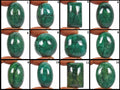 1953.60 Cts/12 Pcs Natural Brazilian Green Emerald Mix Cab Loose Wholesale Gems