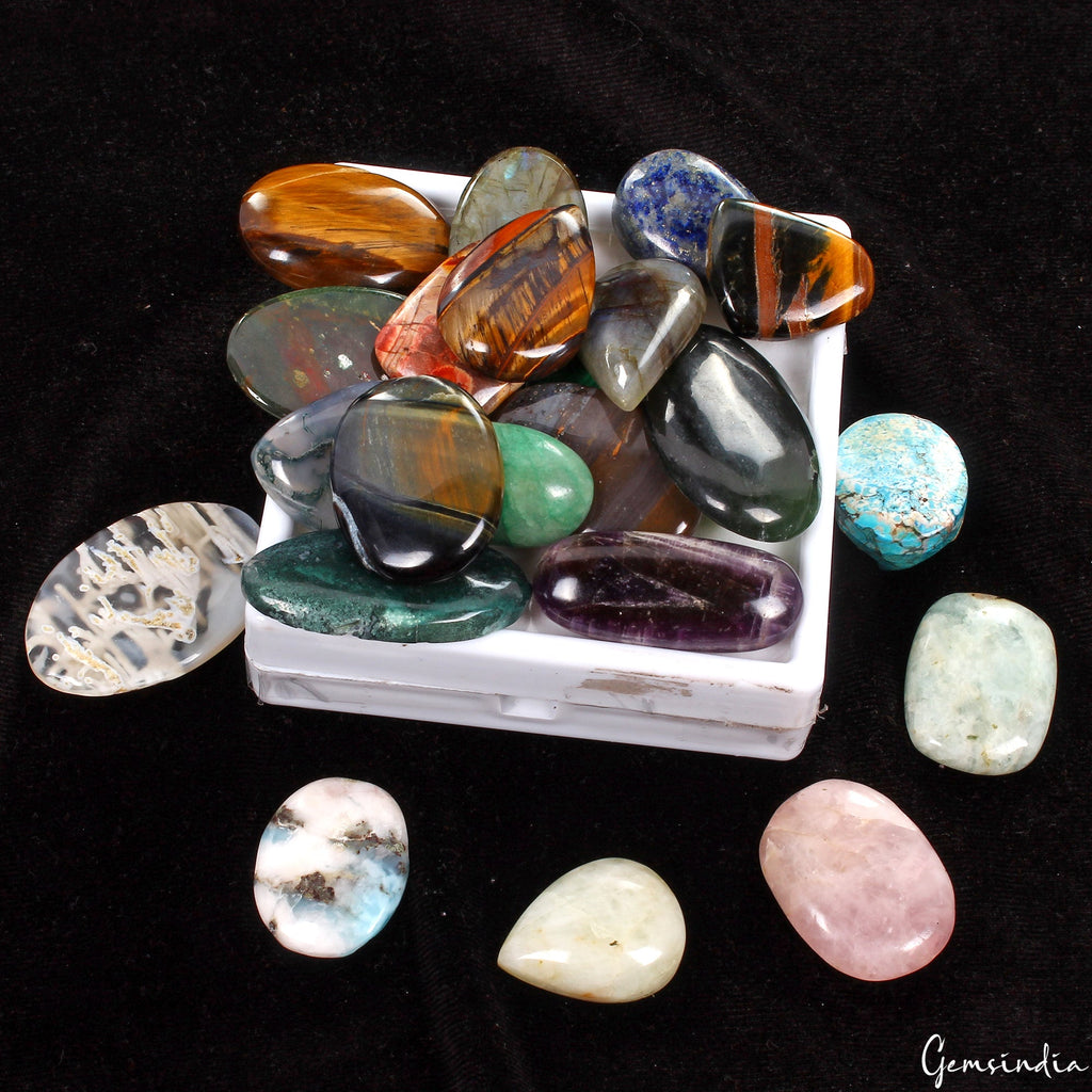 1180Ct Wholesale Lot Natural All Kind Semi Precious Loose Gemstones Mix Cabochon