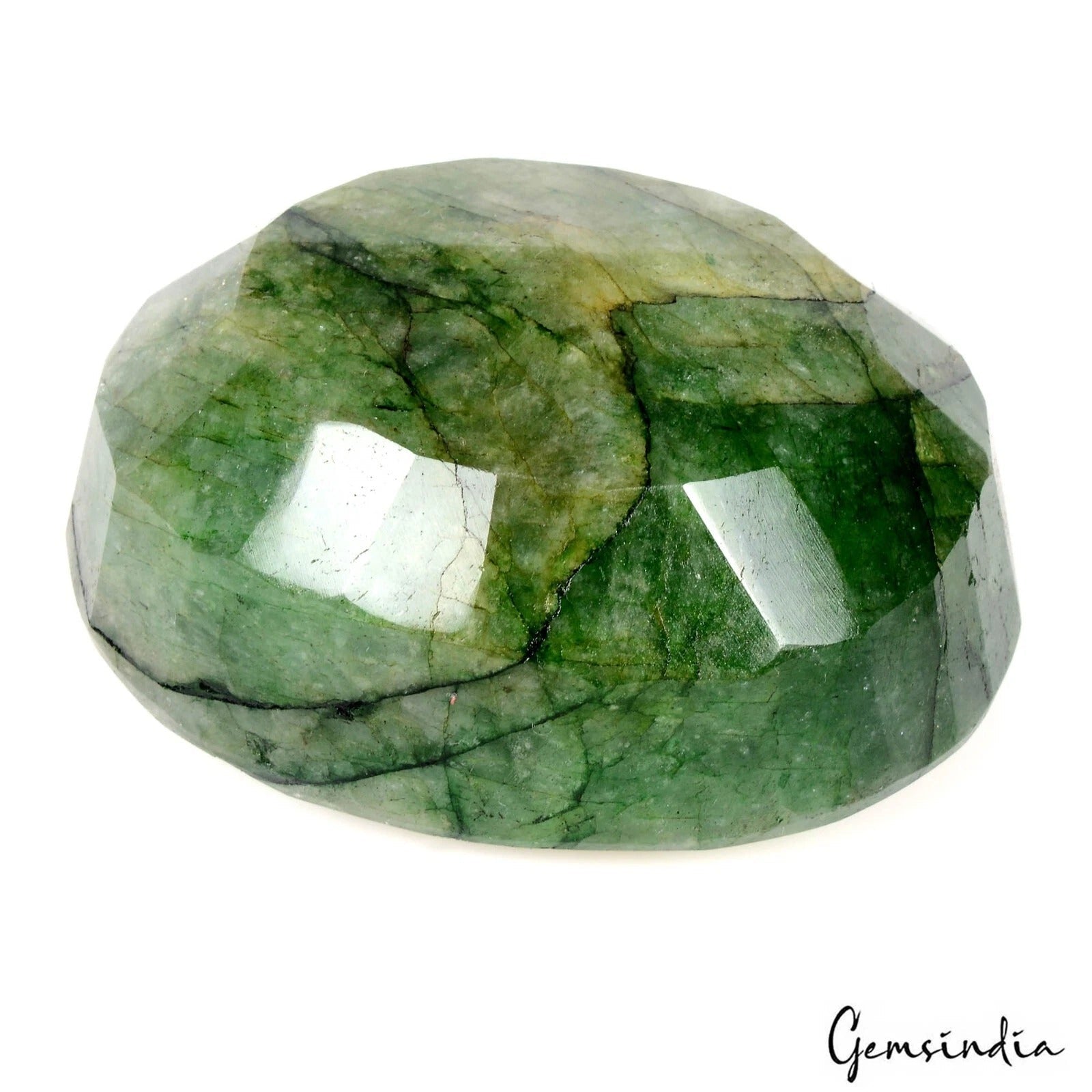 980 Ct Natural Brazilian Green Emerald Oval Faceted Cut Huge Size Loose Gemstone