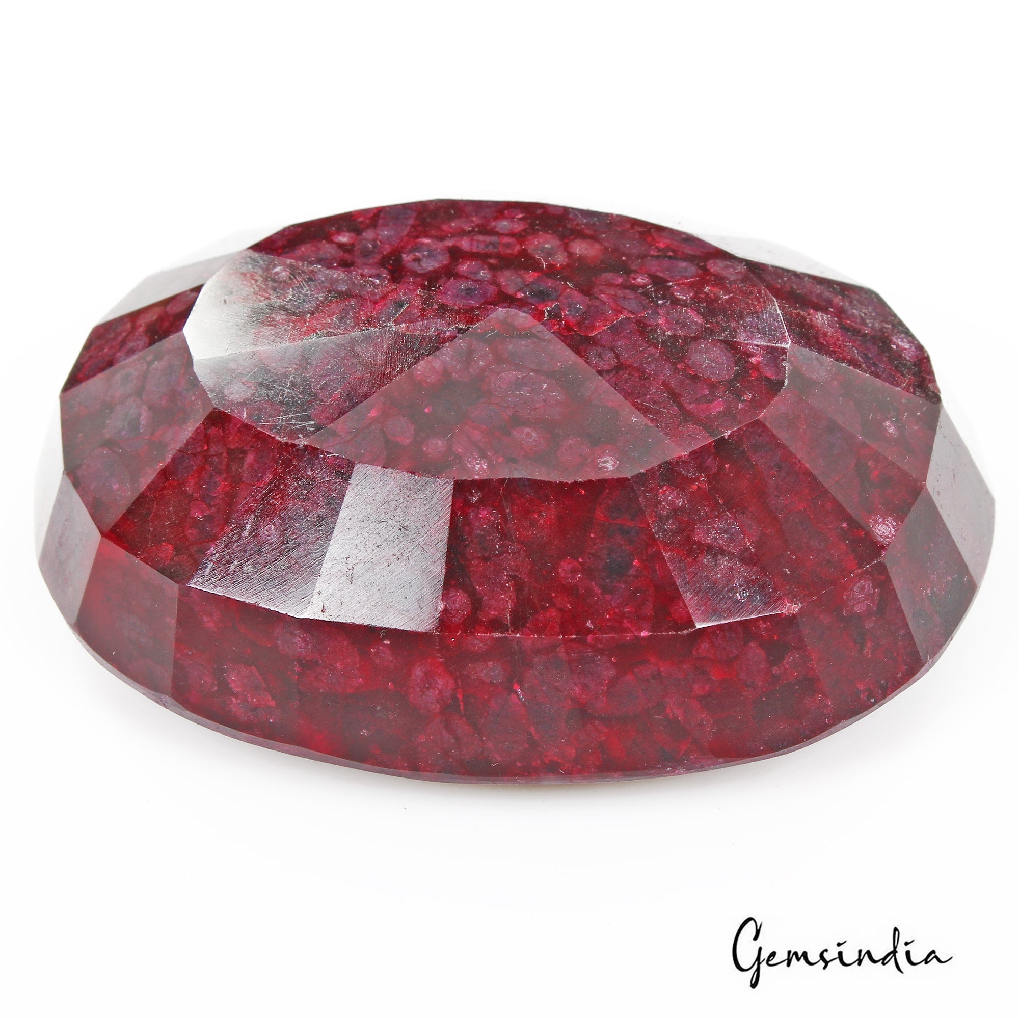 Certified 1960 Ct Natural African Dark Red Ruby Oval faceted Huge Size Loose Gem