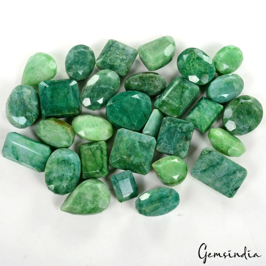 2670 Ct/29 Pcs Natural Green Emerald Mix Cut Loose Wholesale Gemstones, Brazil