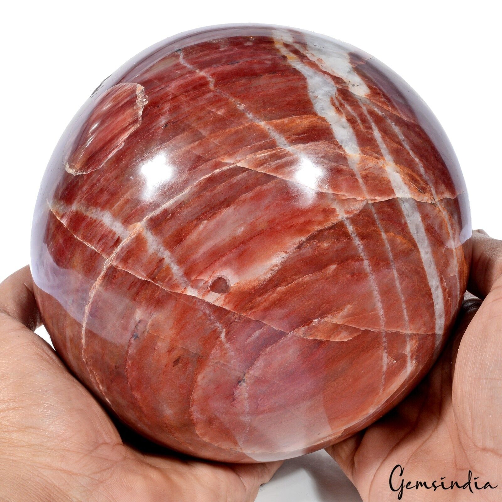 Superb 5.2 Kg Natural Bi Color Jasper Polished Crystal Mineral Sphere/Home Deco"
