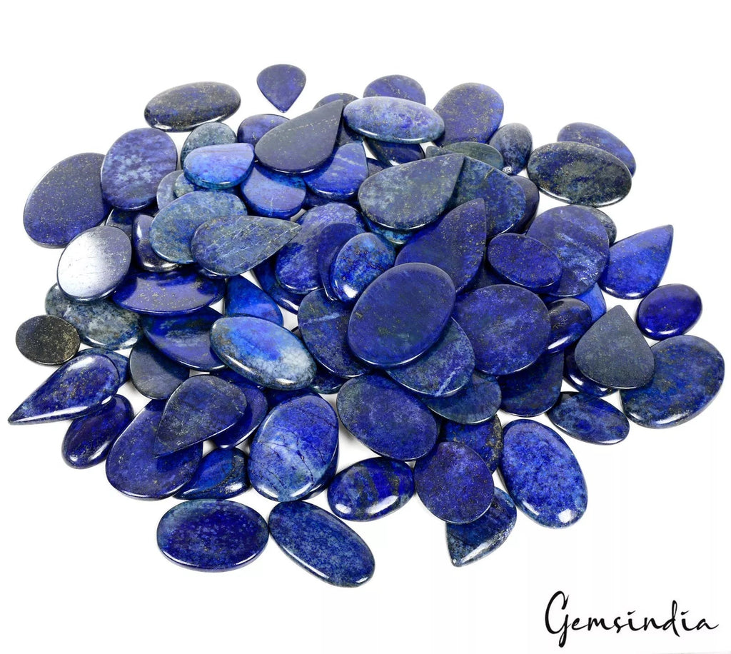 6500 Cts Natural Blue Lapis Lazuli Mix Cab Loose 30-60mm Pendant Size Gemstones